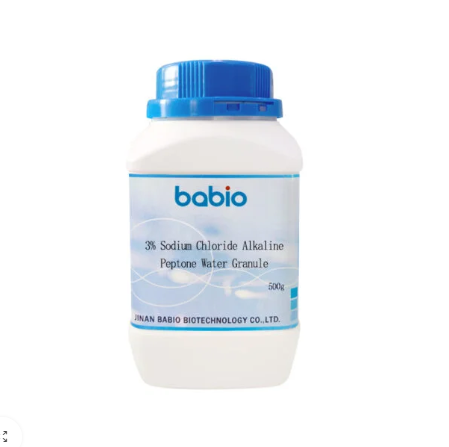 Granulo d'acqua di peptone alcalino al cloruro di sodio al 3%.