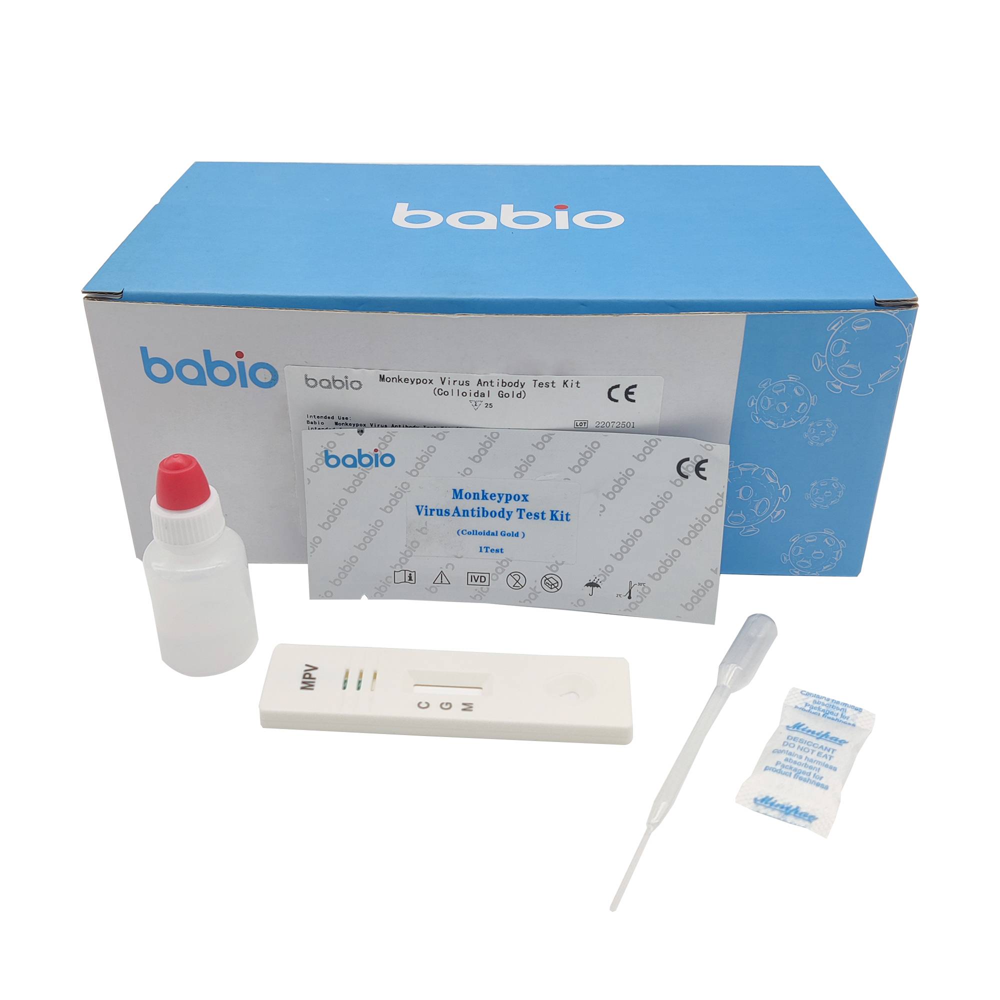 Kit per il test degli anticorpi del virus del vaiolo delle scimmie (oro colloidale)